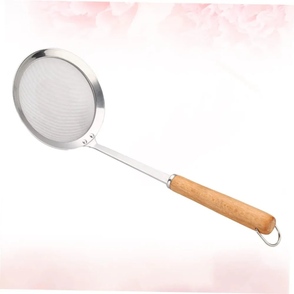 Stainless Steel Mesh Sieves Cooking Strainer Handle Fine Strainer for Tea Flour Juice Kitchen