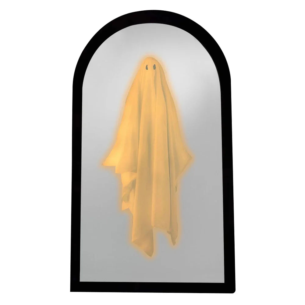NEW Ghost Mirror Halloween Decorations Night Light Spooky Apparition Halloween Hologram Ghost Mirror Prank Halloween Party Decor