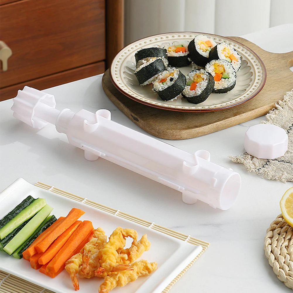 DIY Sushi Making Mold Food Grade Plastic Sushi Roller Mold Maker for Kitchen Easy Sushi Cooking Rolls Beginner Sushi Kit Tools