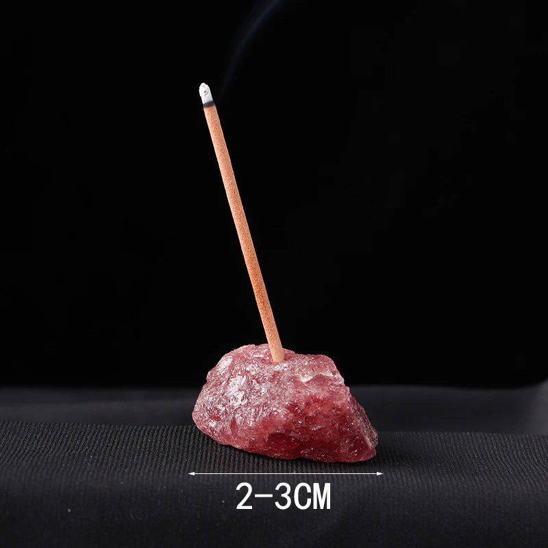 2-3cm Natural Crystal Amethyst Rose Quartz Raw Stone Incense Holder Irregular Ore Mineral Specimen Energy Healing Home Decor