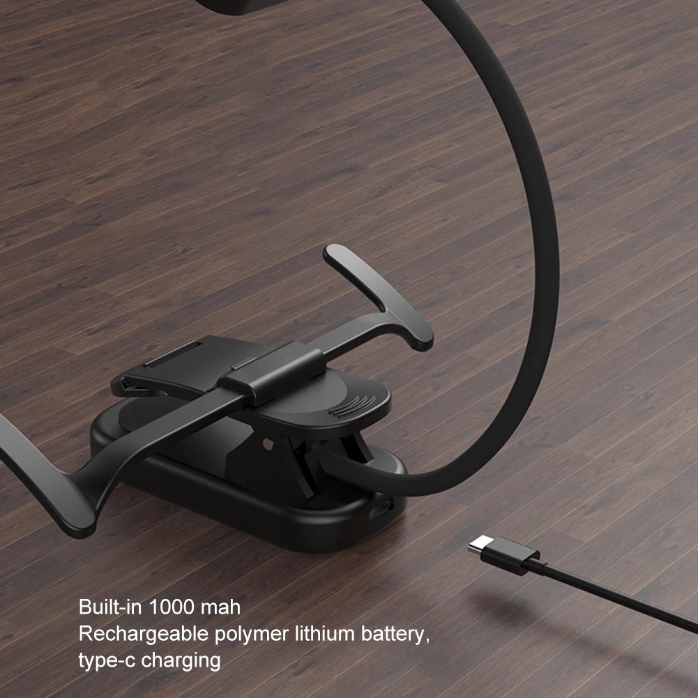 LED Music Stand Light with Flexible Neck Clip On Reading Light Touch Stepless Dimming Clip On Book Lamp for Home Office
