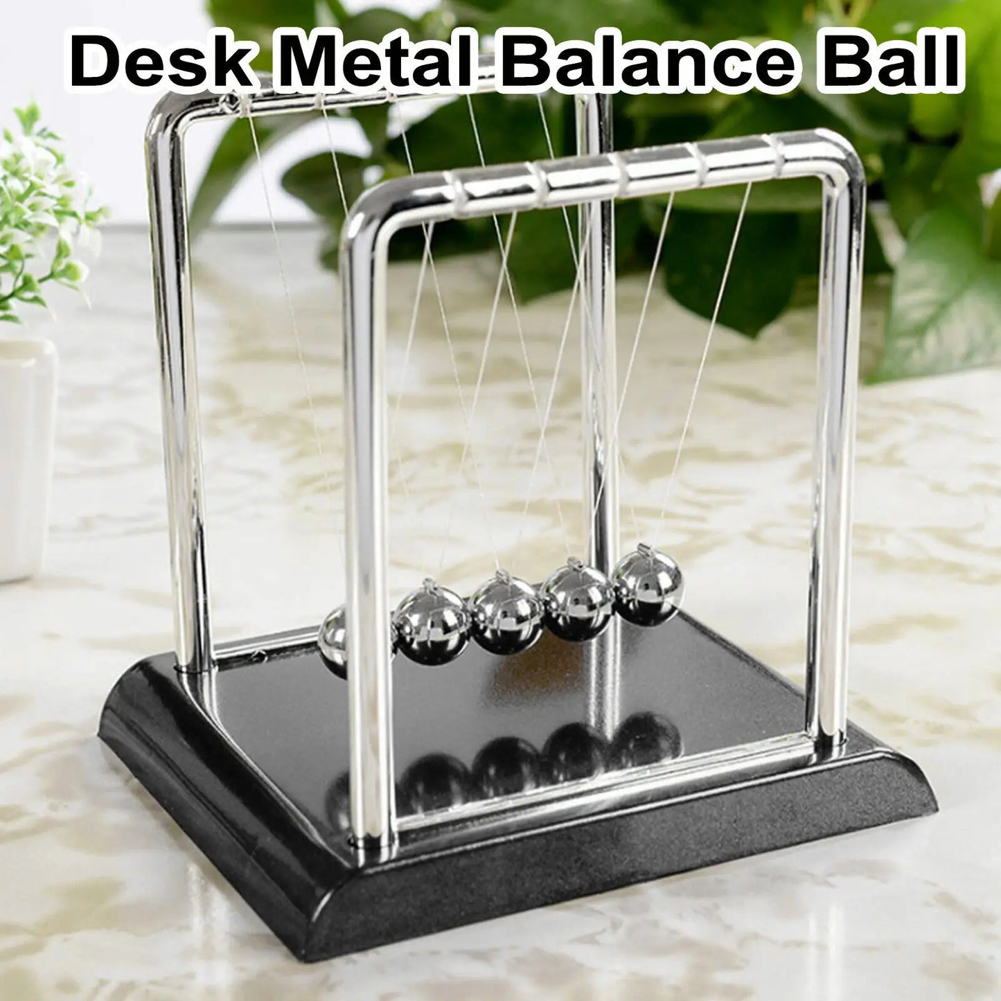 Newton's Cradle Balance Metal Ball Teaching Supplies Physics Science Pendulum Desktop Toys Stress Relief Gifts Home Decoration