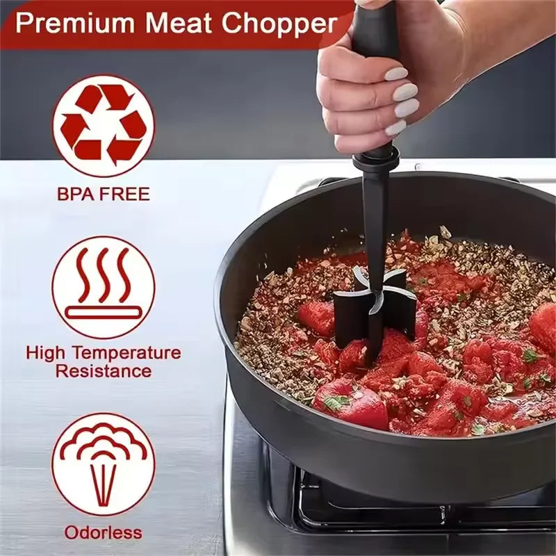 Kitchen Chicken Shredder Non-Slip Meat Grinders For Pork Beef Cooked Chicken Breasts Vegetable Kitchen Tool Handle Shredder