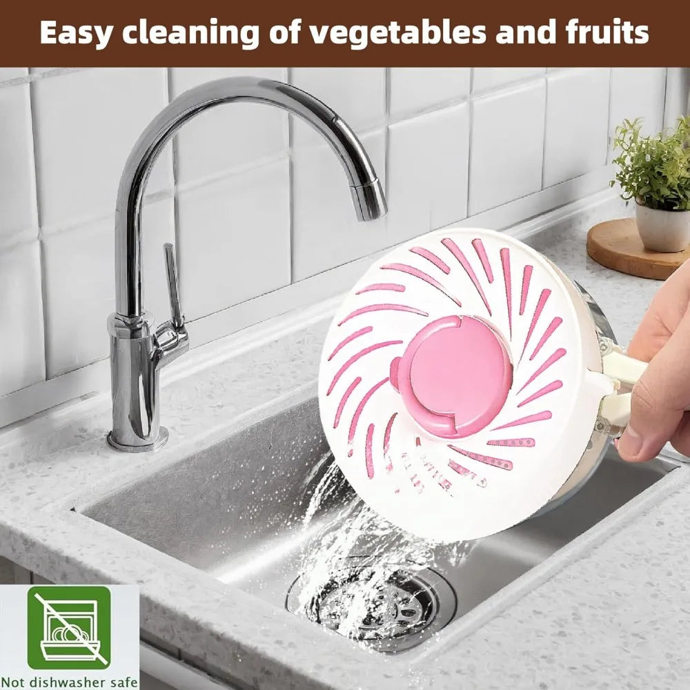 New Fruit Washing Bowl with Strainer Lid and Handle,3 in 1 Multipurpose Drain Basket,Fruit and Vegetable Washer,Fruit Colander S