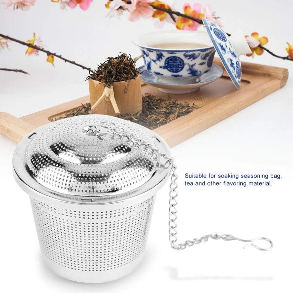 Stainless Steel Seasoning Balls Condiment Bag Colander Accessories Cooking Tools for Kitchen Grade Stainless Steel proof Long Se