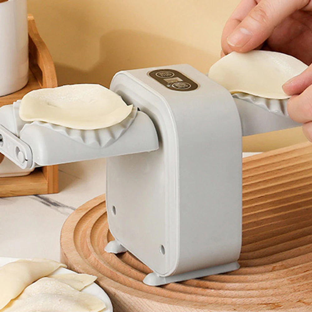 Dumpling Maker Household Double Head Dumpling Maker Simple Fast Operation Dumpling Maker Machine for Home Kitchen Restaurant