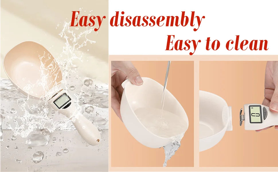 LCD Digital Measurement Adjustable Weighing Spoon Kitchen Scale Electronic Measuring Spoon Coffee Powder Scale Baking Scale Pet