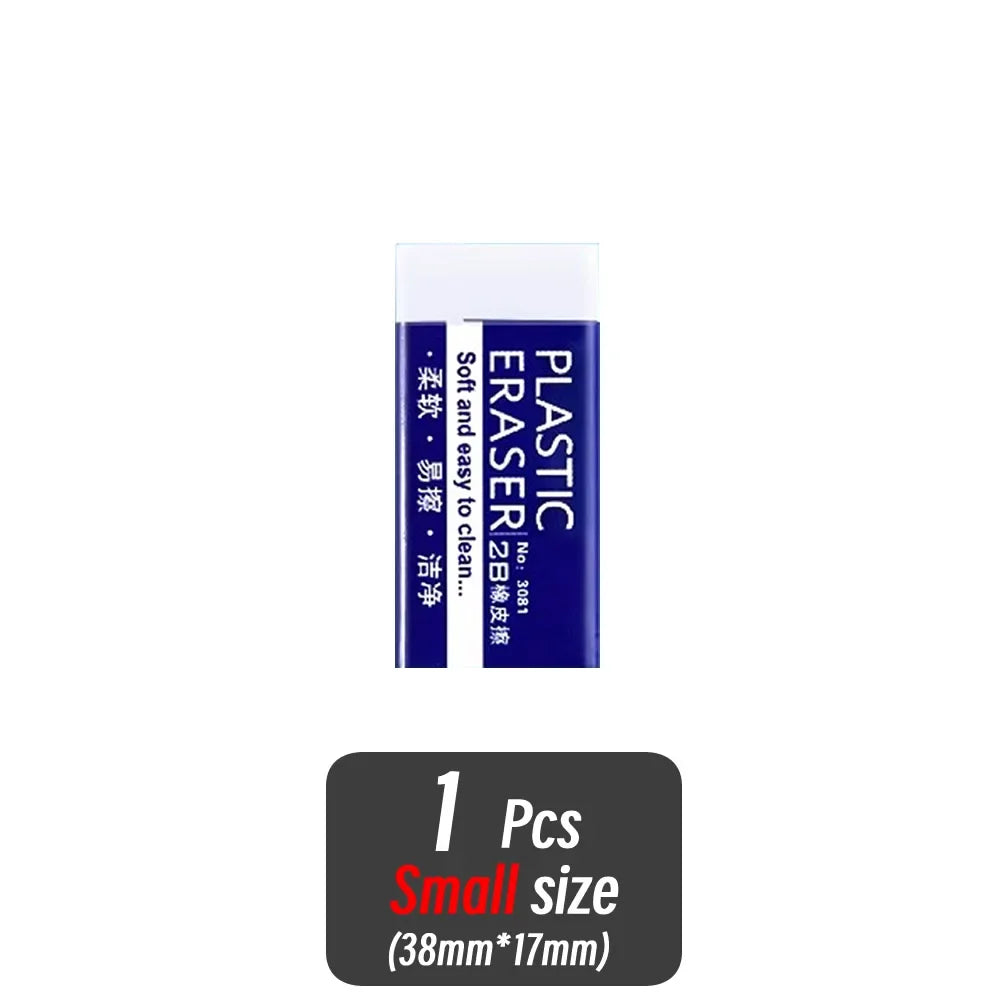 1/10/30pcs 2B Eraser Clean and Mess Free Student Exam Office Sketch Soft Eraser for Correction Supplies Pencil Rubber