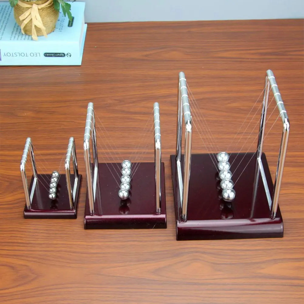 Newton Cradle Balance Steel Balls Physics Science Pendulum Desk Toy Science Physics Gadget Stress Relief Gifts Home Decoration