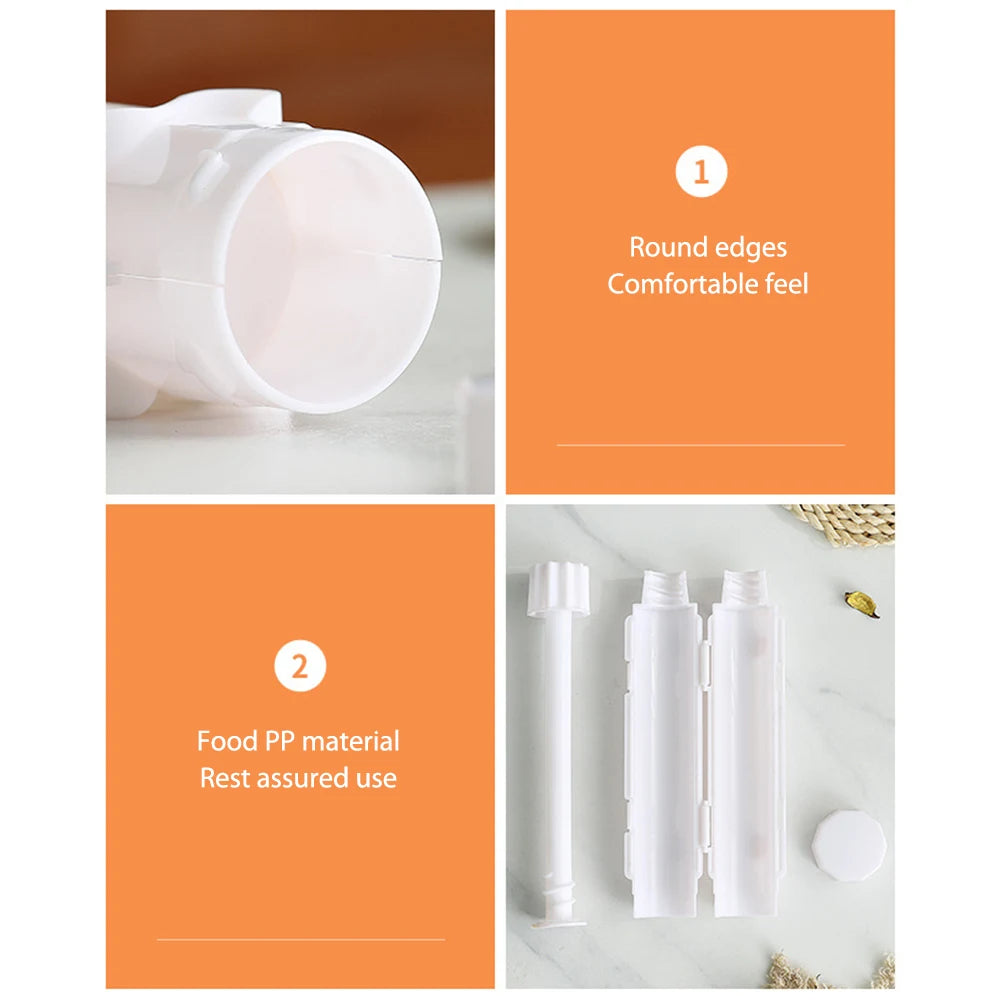 Vegetable Meat Rolling Tool Food Grade Plastic Sushi Roller Mold Cylindrical for Easy Sushi Cooking Rolls Beginner Sushi Kit