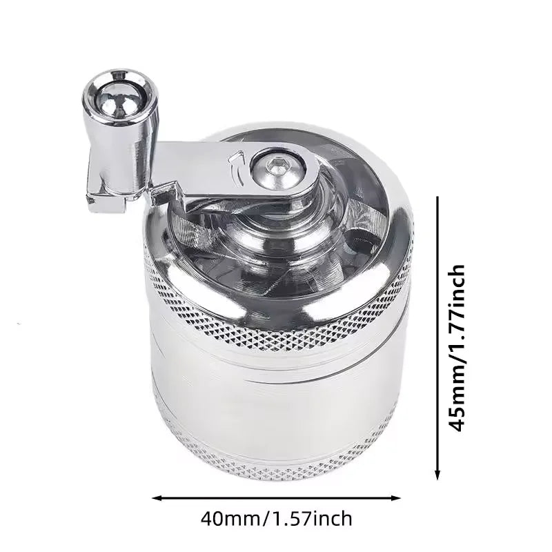 Handheld Kitchen Spices Grinder For Nutmeg, Ginger, Rock Salt & Peppercorns, Manual Crusher Tool For Seasoning & Cooking Needs