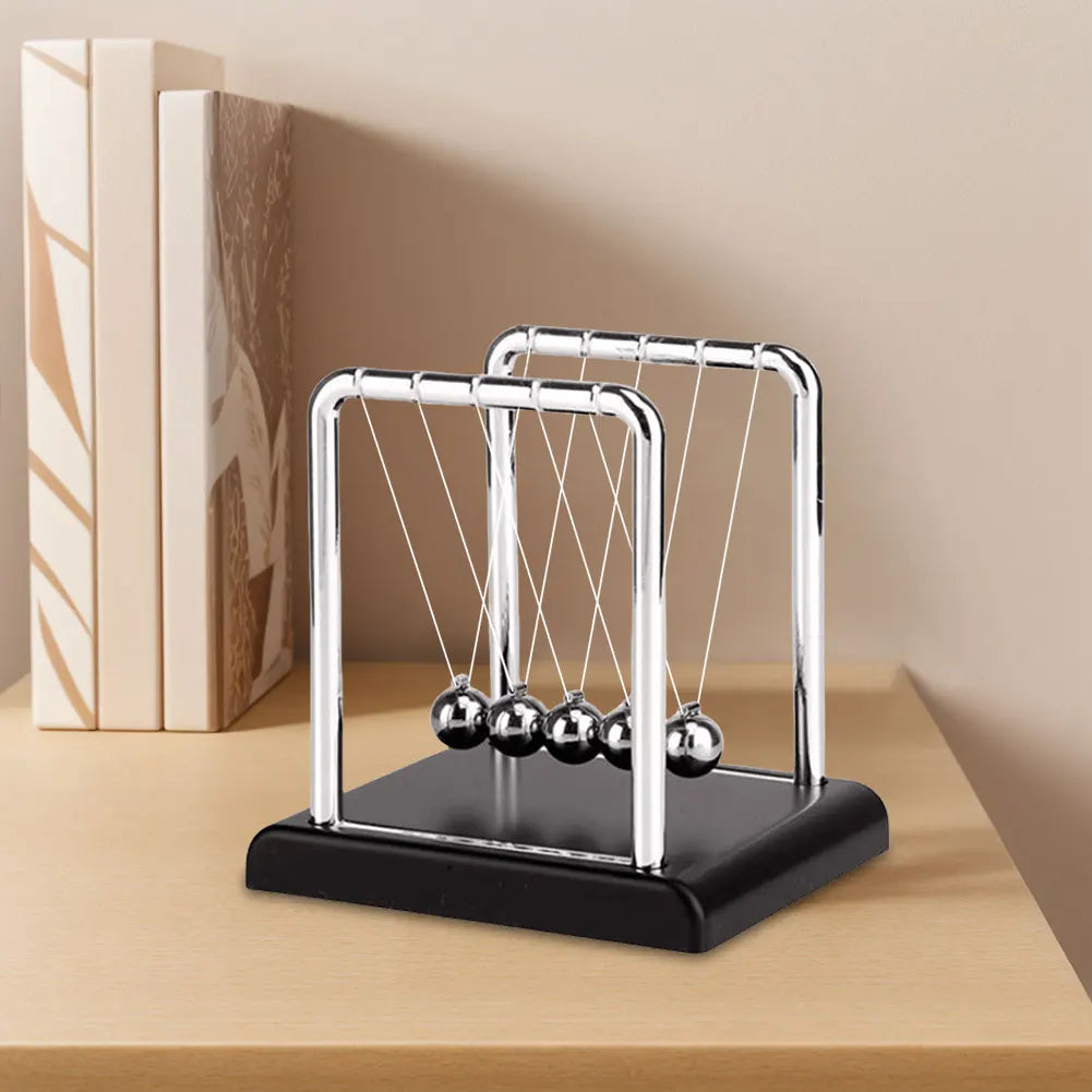 Newton Cradle Balance Steel Balls Physics Science Pendulum Desk Toy Science Physics Gadget Stress Relief Gifts Home Decoration