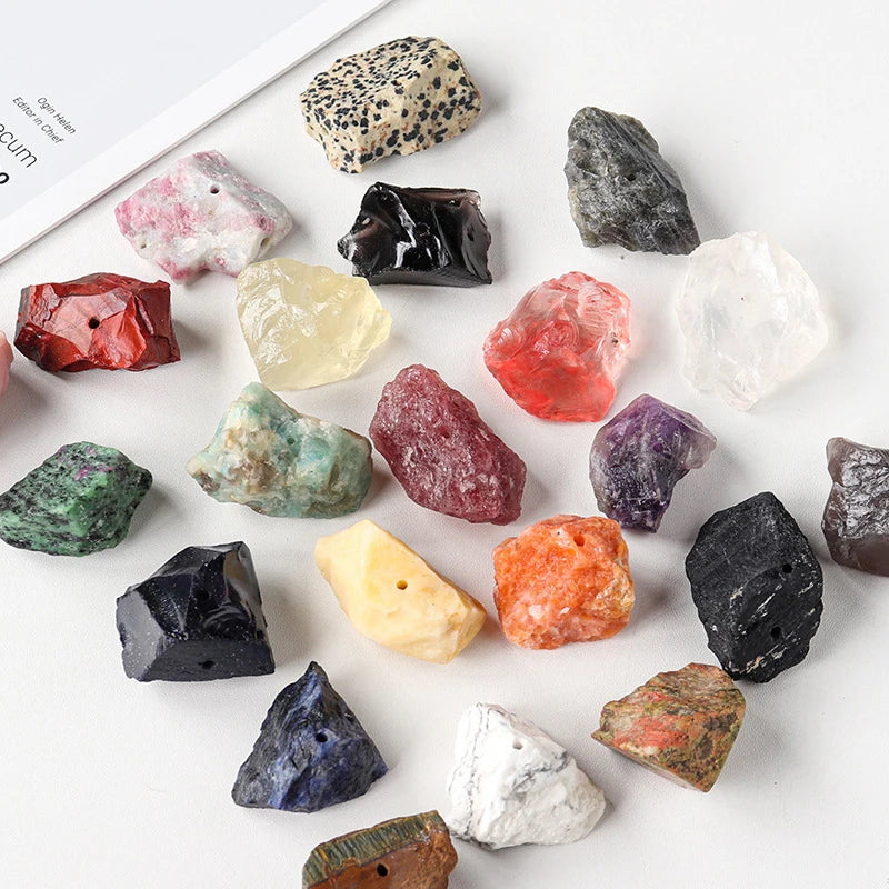 2-3cm Natural Crystal Amethyst Rose Quartz Raw Stone Incense Holder Irregular Ore Mineral Specimen Energy Healing Home Decor