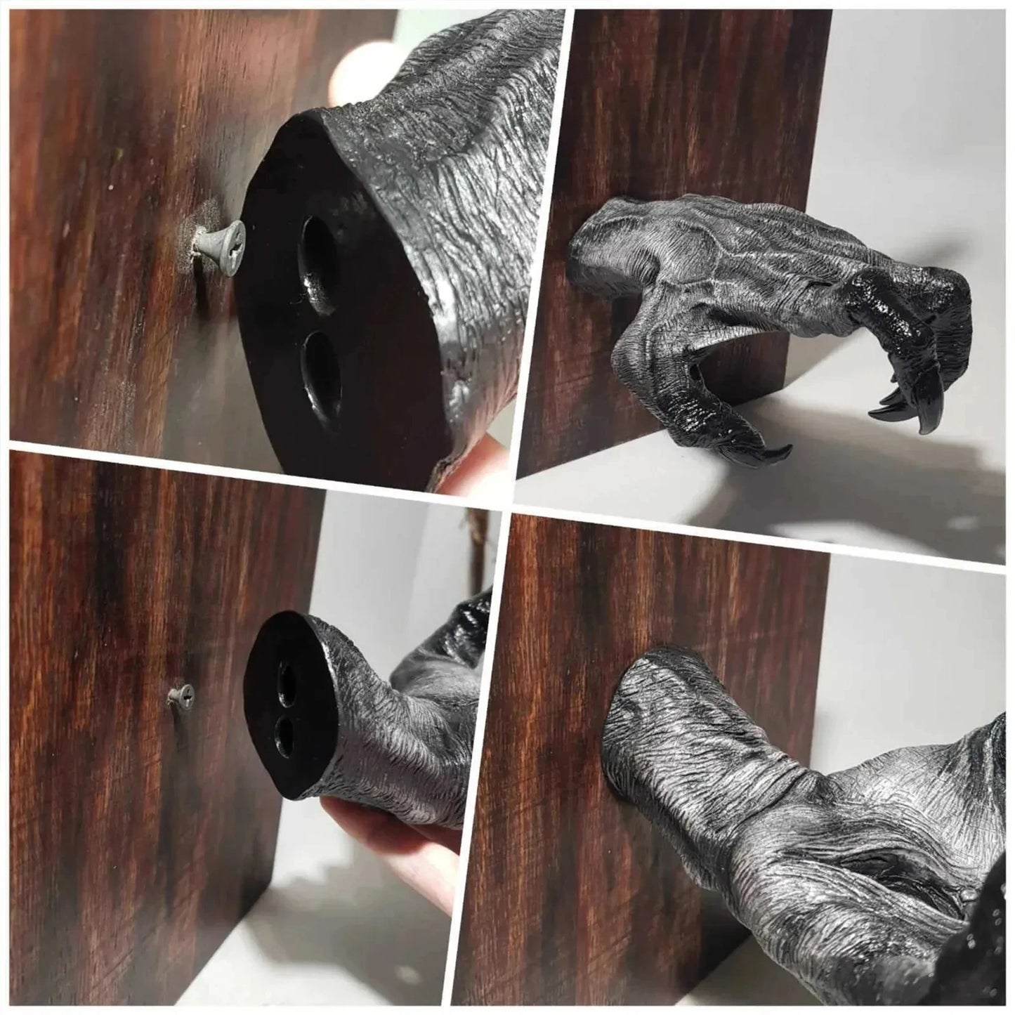 Halloween Decoration Witch Hand Statue Gothic Art Sculpture Resin Retro Wall Keys Jewelry Hange Horror Props DIY Decor