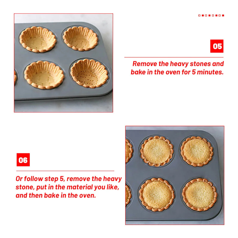 Carbon Steel Flower Lace Bakeware Mold Mini Cupcake Biscuit Mold DIY Mould Cookie Fruit Egg Tart Kitchen Pastry Baking Tool