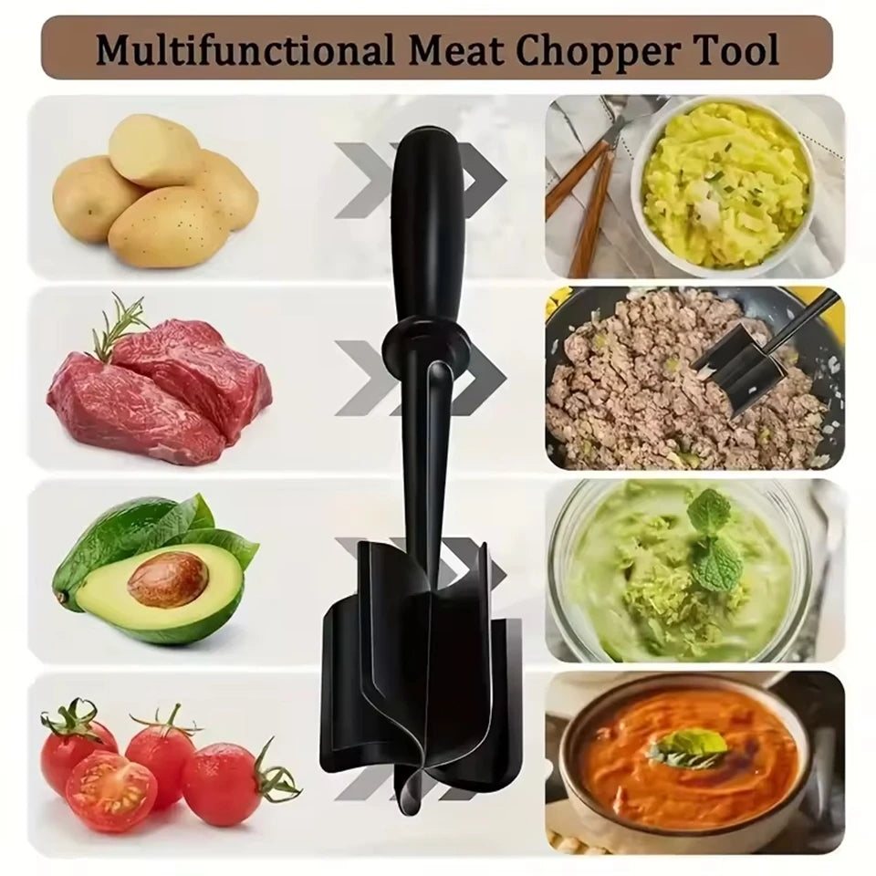 Kitchen Chicken Shredder Non-Slip Meat Grinders For Pork Beef Cooked Chicken Breasts Vegetable Kitchen Tool Handle Shredder