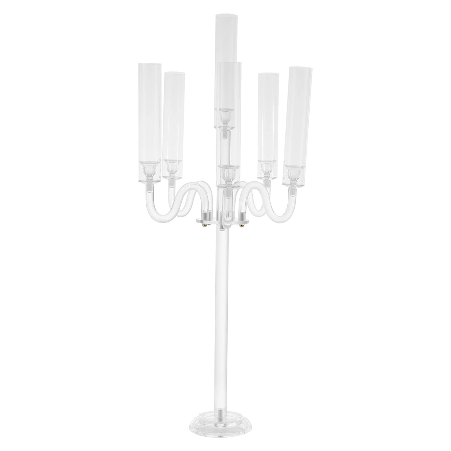 6 Arm Acrylic Candle Holder,Diameter of 0.87in Candle Holder for Wedding Party,Electronic Candle Holder,For Anniversaries