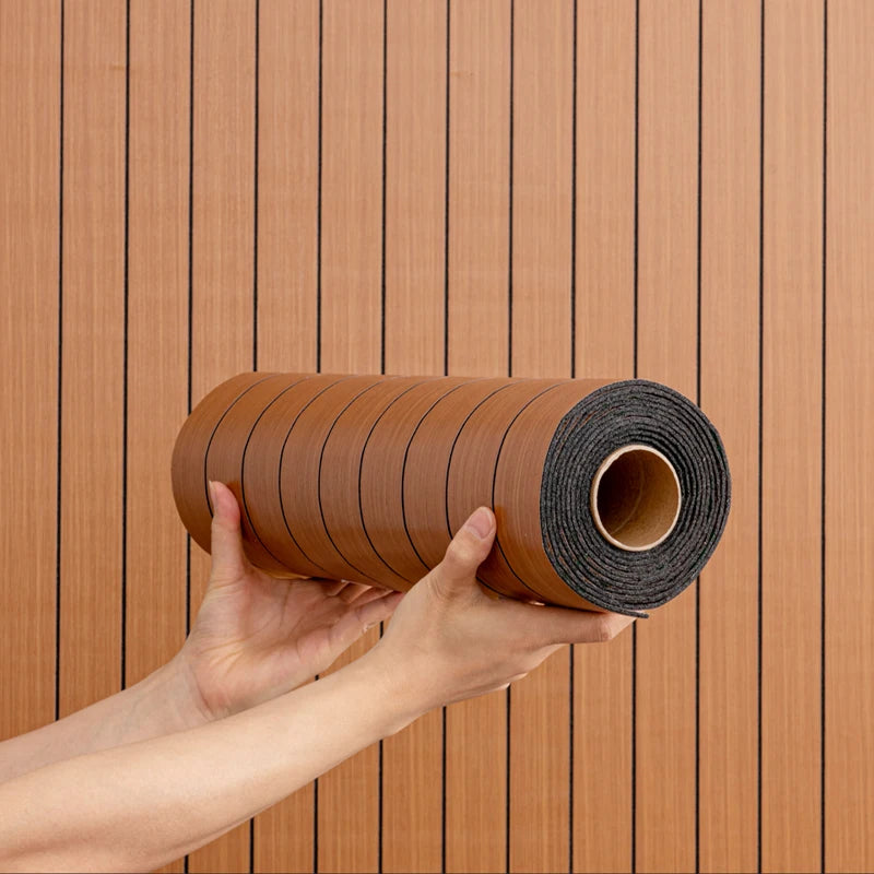 NINETAI Peel and Stick Floor Tile,1 roll of decorative 3D wall panels, measuring 15.75x118.11 inches (12.92 square feet