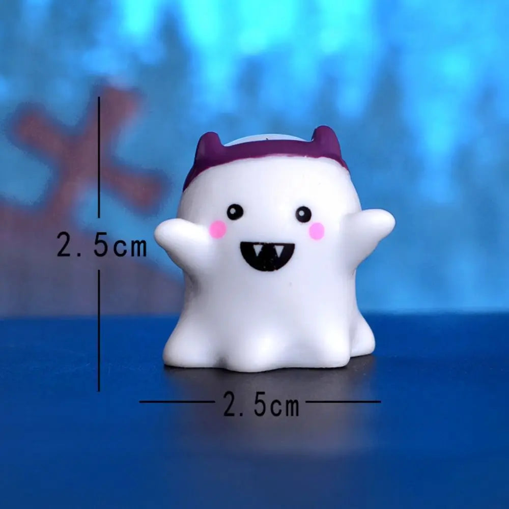 Pumpkin Halloween Resin Craft Miniature Decoration Ghost Decoration Micro Landscape Figurines Mini Ornaments DIY Accessories