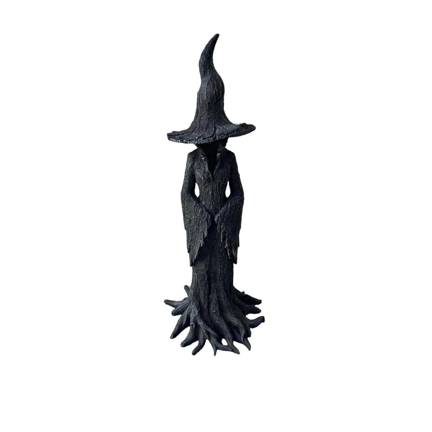 Enchanting Witch Statue 30CM Resin Halloween Home Desktop Statue Ornament Retro Gothic Indoor Figurine Halloween