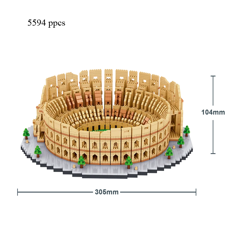 Eiffel Tower Paris Architectural Micro Mini Model Building Blocks Toy : Enhance Your Office Decor, Boost Hand Skills Gift