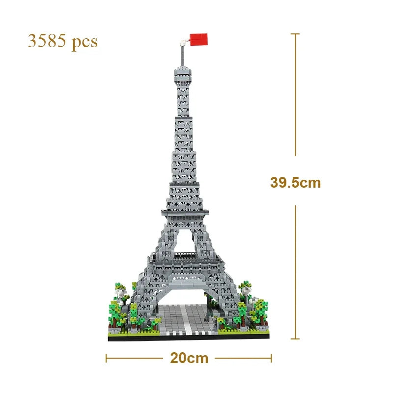 Leaning Tower of Pisa Micro Mini Building Blocks Toys-Cubicle and Home Décor,Historical Enthusiasts'Collectible,Educational