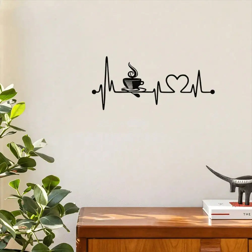 Music & Love Metal Wall Art - Couple-Themed Decor for Indoor/Outdoor Use. Ideal Anniversary Gift for room, or Dining Room.