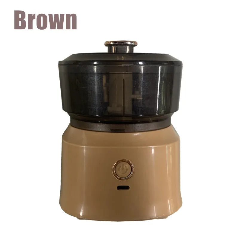 Kitchen Food Shredder Vegetable Meat Grinder 350ml Mini Wireless Electric Garlic Press Dual Purpose Garlic Puree Usb Charging