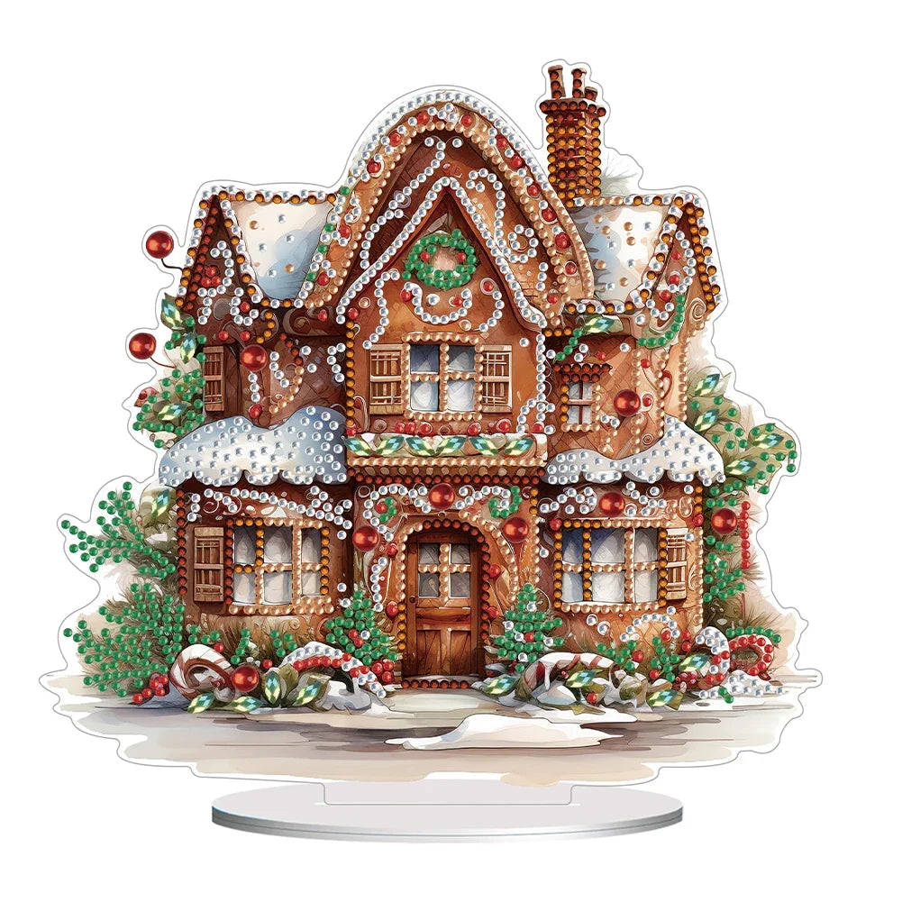 Special Shape Diamond Painting Table Decor Diamond Art Table Decor Christmas Crystal Painting Desktop Kit Gift for Christmas