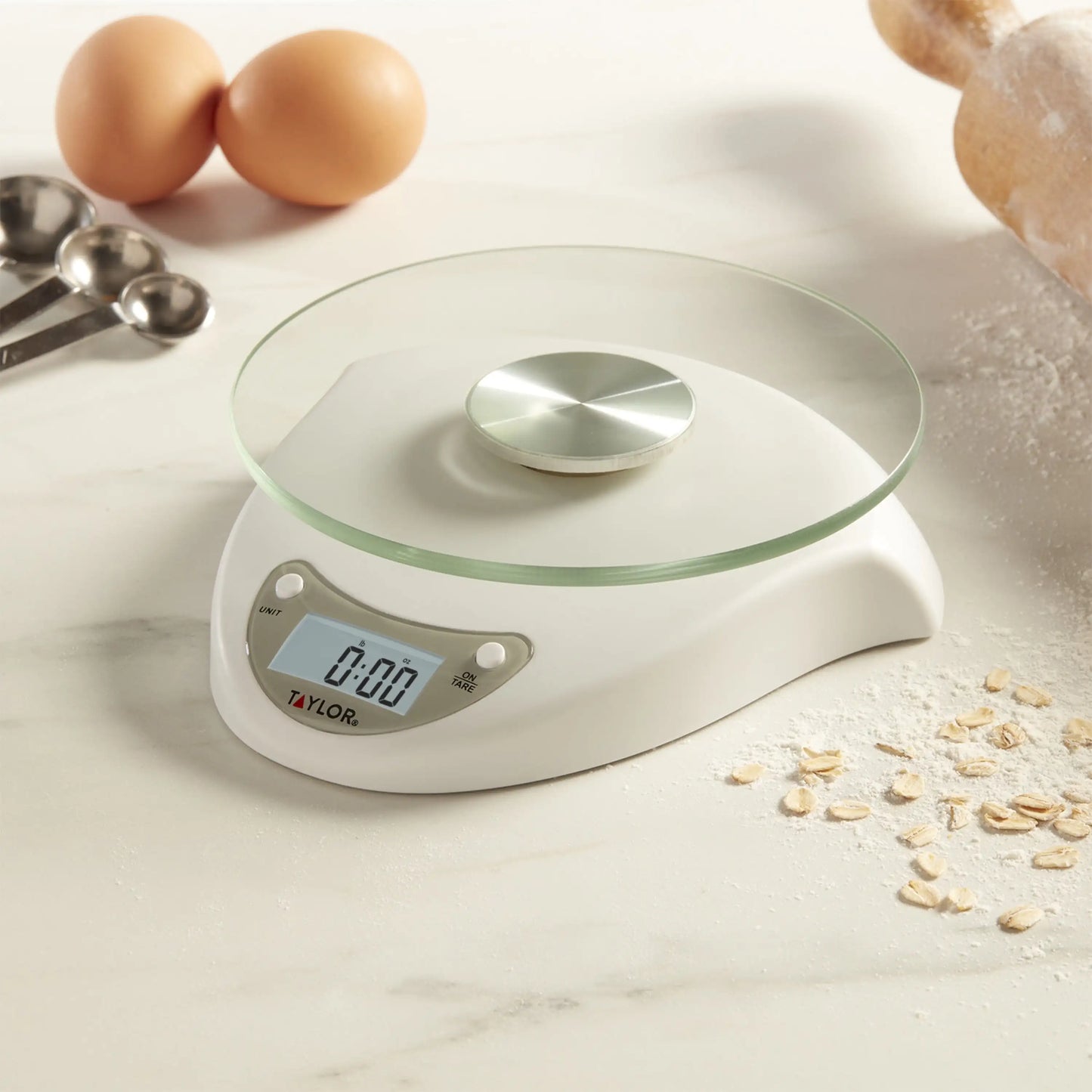 Smart Kitchen Scale: Digital Glass Platform, Precise Weighing for Baking & Cooking