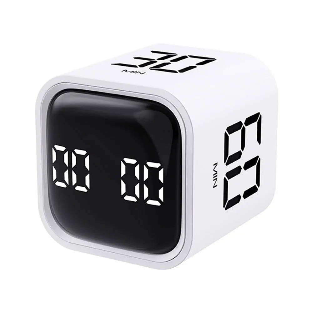 Productivity Cube Timer 5/10/30/60 Minutes and Countdown Mini Digital Timer Countdown Timer for Tasks Work Study Kitchen