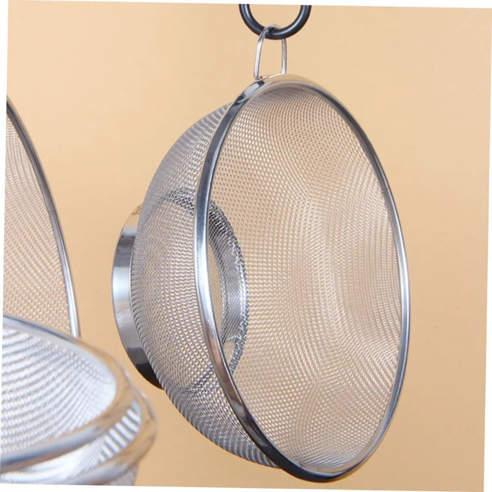 Stainless Steel Strainer Basket Vegetable and Fruit Drain Basket for Washing Rice Fine Mesh Design for Kitchen Use Compact and