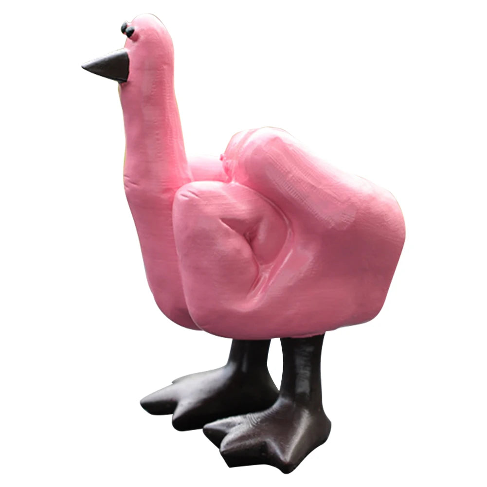 Middle Finger Duck Decorative Figurine Resin Tabletop Duck Ornament 7.5cm Funny Duck Statue for Home Garden Desk Decoration