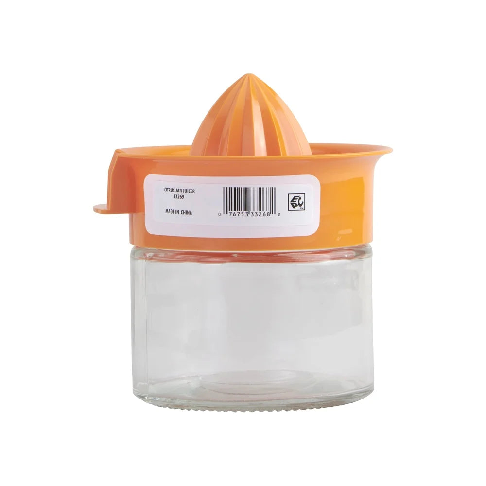 Citrus Juicer 10 Ounce Easy Screw Top Glass Plastic Dishwasher Safe Durable Kitchen Tool Fresh Juice Preparation