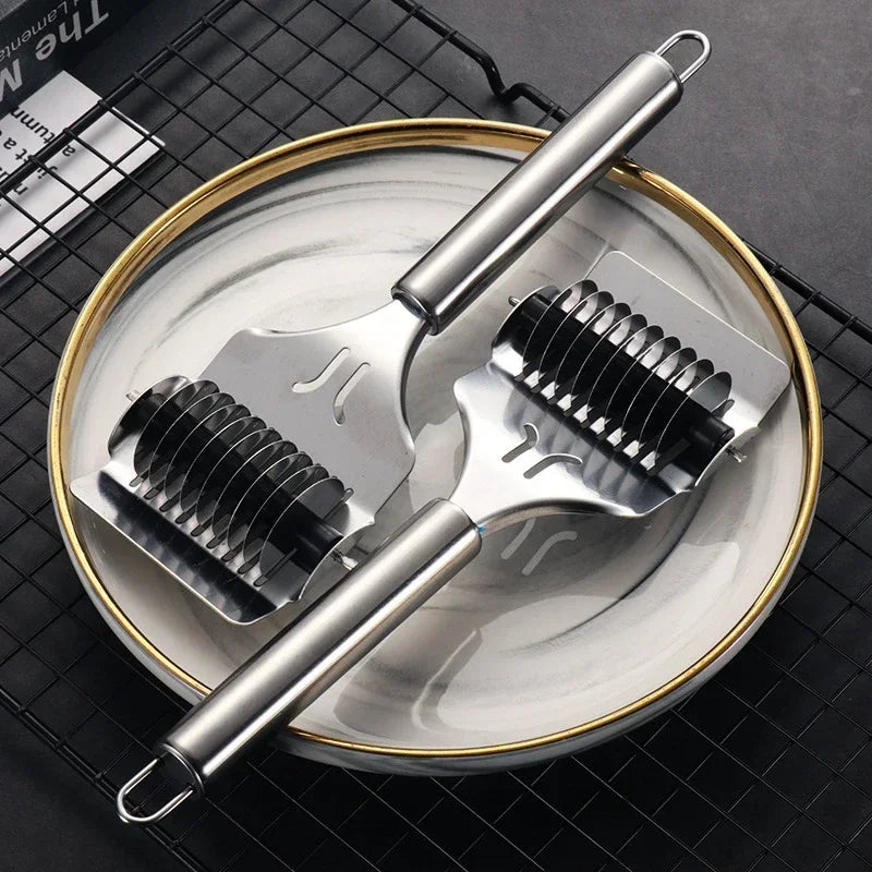 Stainless Steel Manual Noodle Cutter Rolling Spaghetti Maker Pressing Pasta Machine Kitchen Shallot Knife Cooking Accessories