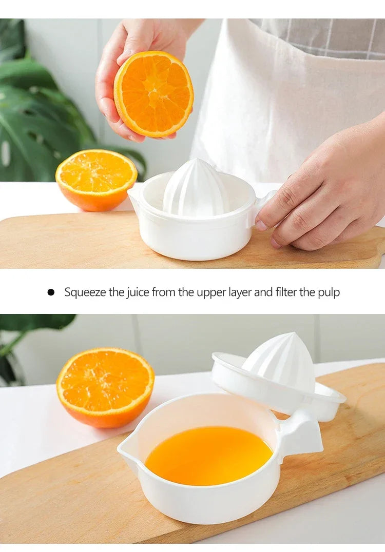 Plastic Manual Orange Juicer Kitchen Orange Lemon Squeezer Portable Citrus Juicer Multifunction Fruit Juicer Kitchen Accessories