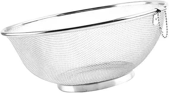 Fruit Wash Strainer Stainless Steel Drain Basket Vegetable Washing Basket Kitchen Tool