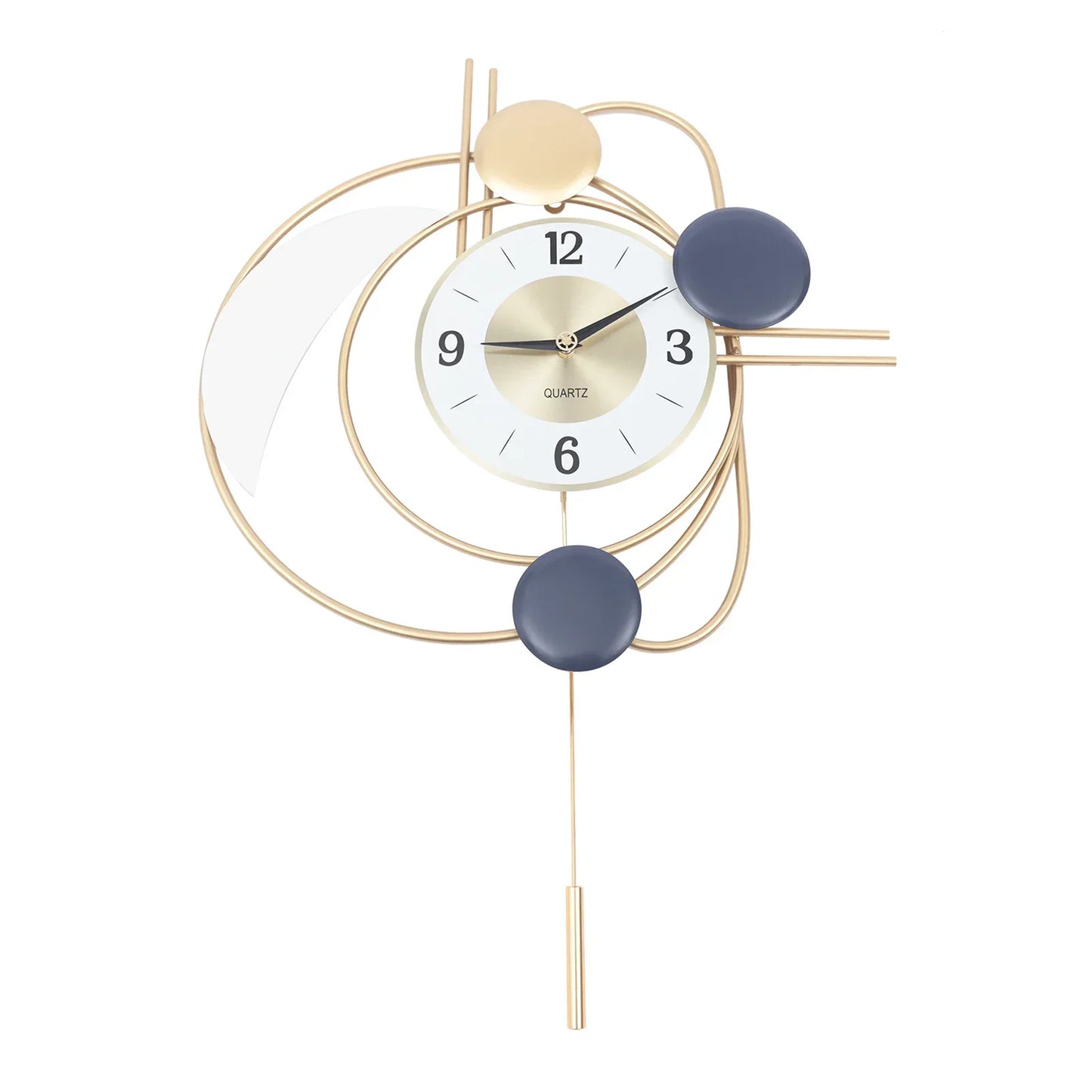Inspired Modern Wall Clock for Living Room Home and Office Nordic Metal Hanging Clocks 3D Mute Design Art Decor Free Shipping