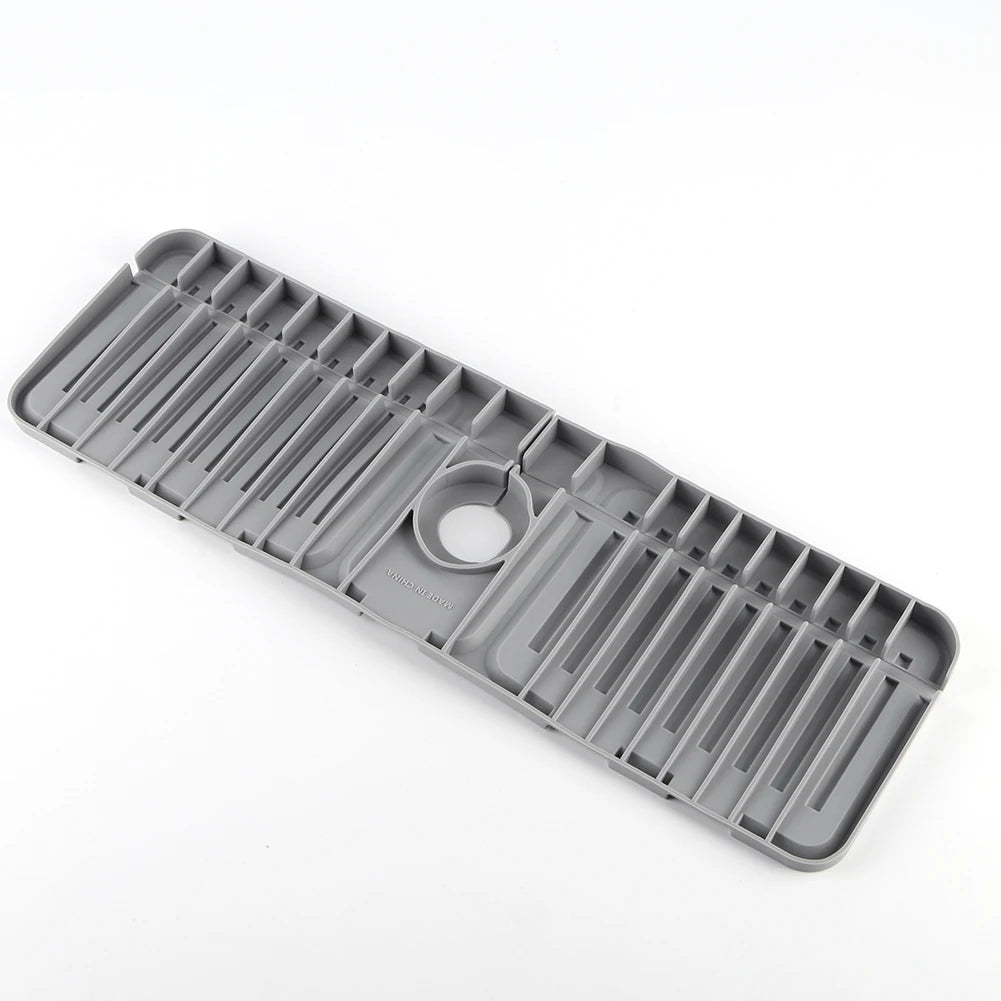 Silicone Drip Catcher Tray Quick Dry Water Catcher Mat Multi-Purpose Faucet Drainage Pad Drying Mat for Kitchen Bathroom