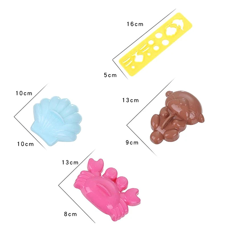 4PCS DIY Sandwich Rice Ball Mold Cartoon Marine Animals Sushi Mold Kitchen Gadgets Baby Kids Breakfast Sushi Bento Accessories