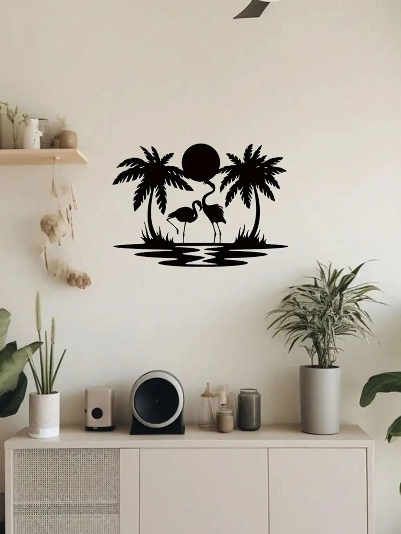 Swan Couple Wall Decoration (Wall Sculpture) | Gorgeous Ornament for Living Room/Door/Bedroom | Halloween & Christmas Gift