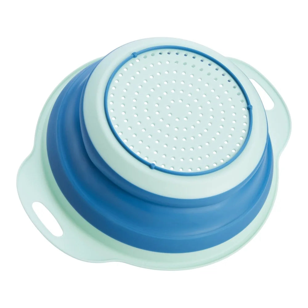Collapsible Colander 2.75QT Strainer Kitchen Tool Pasta Fruits Vegetables Rinsing Draining and Sifting Easy Storage