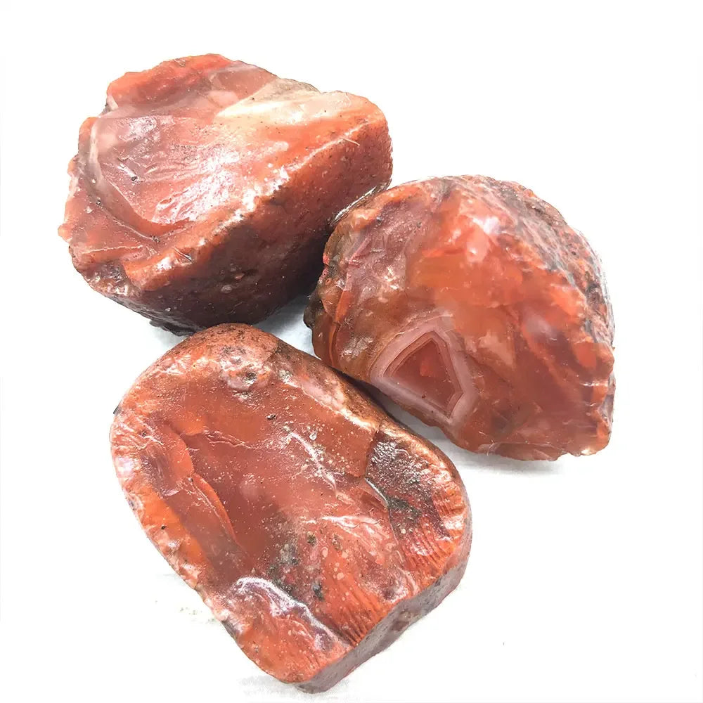 1pc Random Rough Raw Carnelian Red Agate Natural Stone Garden Aquarium Crystals Healing Home Room Decoration Accessories Craft