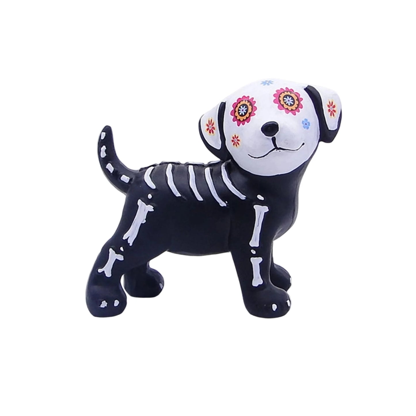 Spooky Halloween Resin Figurine Cute Dog Cat Desktop Decorative Ornaments for Home Living Room Office Decoration