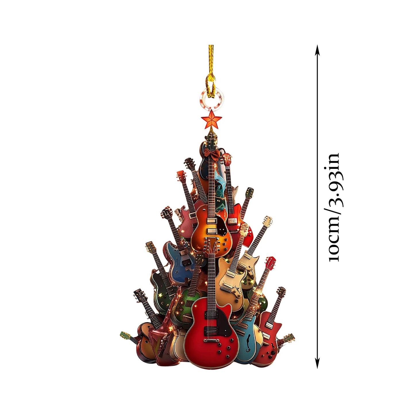2d Acrylic Guitar Christmas Tree Decoration Home Decoration Christmas Decoration Navidad Decoraciones Para El Hogar 2025