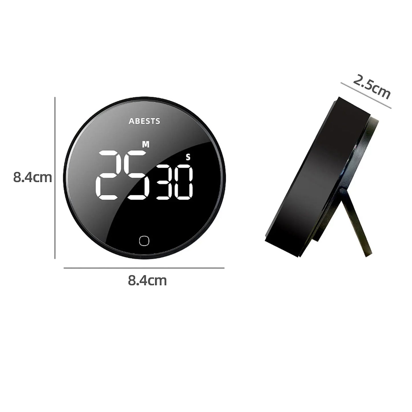 LED Digital Electronic Timer USB Rechargeable Magnetic Shower Study Stopwatch 3-Level Volume Back Bracket Design Kitchen Tools