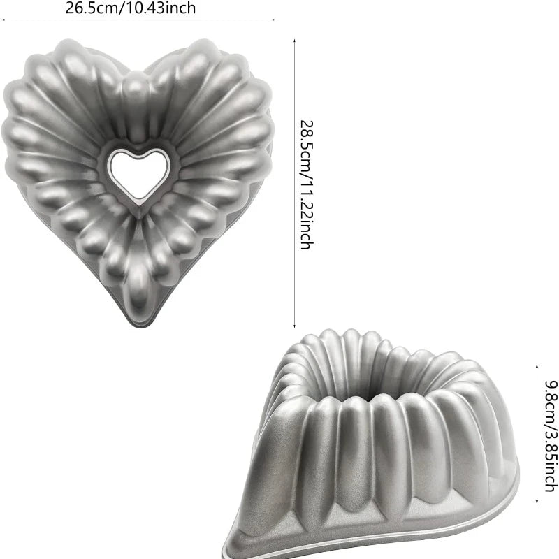Charlotte Cake Mold Cake Pan Aluminium Kitchen Accessories Decoration Christmas Wedding Valentine’s 3D Charlotte Cake Pan