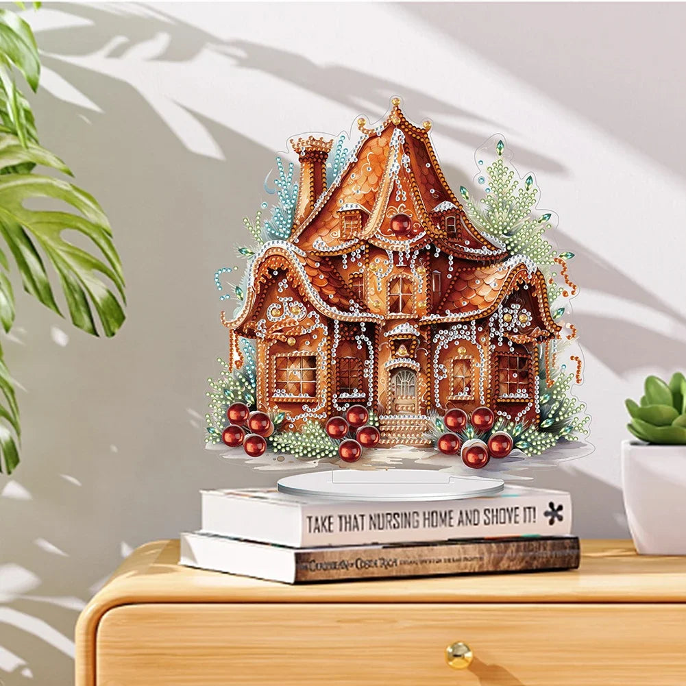 Special Shape Diamond Painting Table Decor Diamond Art Table Decor Christmas Crystal Painting Desktop Kit Gift for Christmas