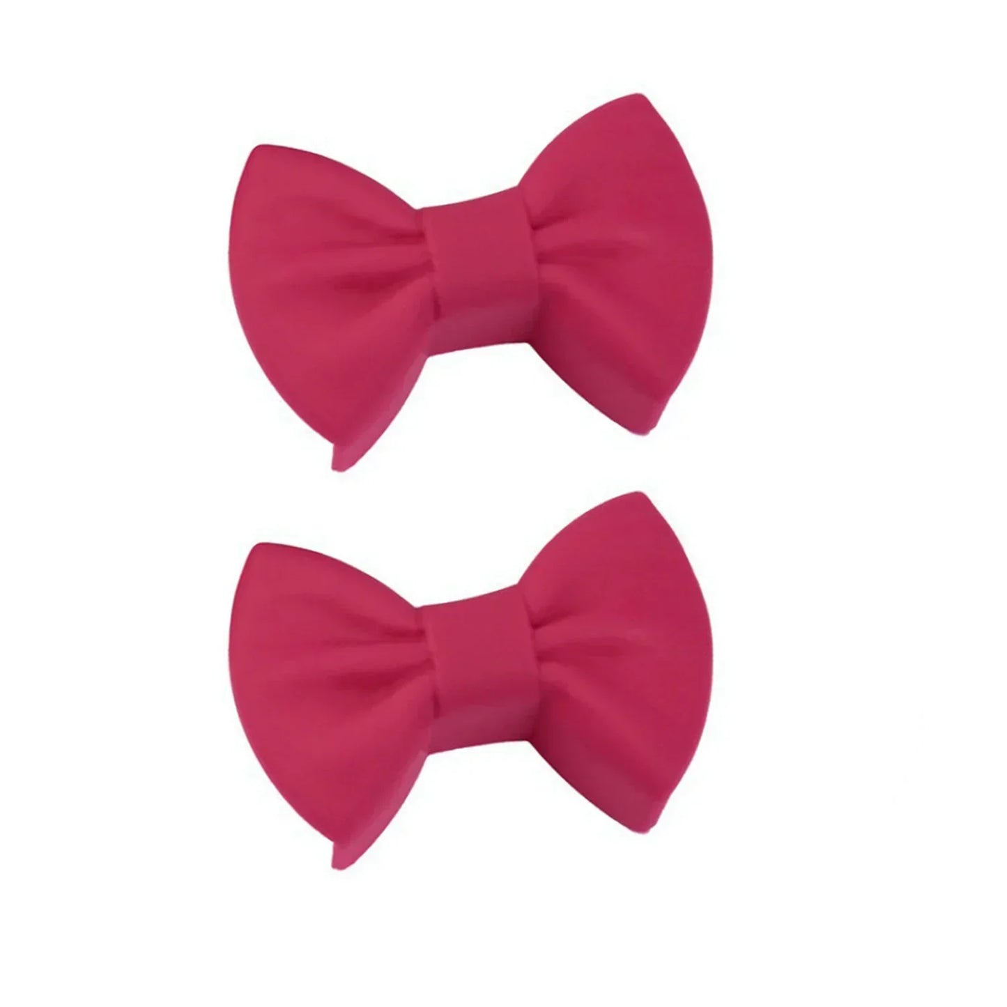 Silicone 2pcs Oven Mitts Creative Bow Shape Oven Gloves Heat Resistant Pot Holders For Cooking Mini Oven Gloves Kitchen Tool Hot