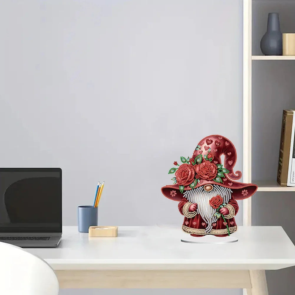Special Shape Table Top Diamond Painting Ornament Kits Cute Gnome Diamond Painting Desktop Decorations Bedroom Table Decoration